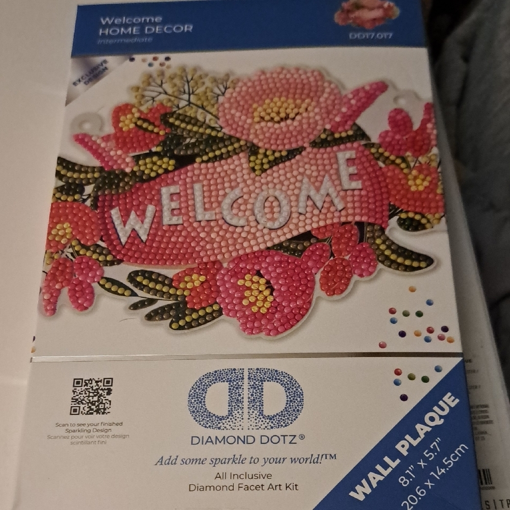 Diamond Supply Co. Pink Floral Welcome Wall Plaque